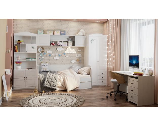 Детская комната Бэлла (Белый/Выбеленное дерево)