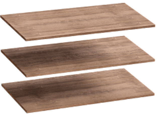 Комплект полок (3шт) Соренто для шкафа четырехдверного дуб стирлинг