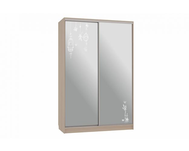 Шкаф-купе Гранд 4-600 птицы дуб млечный